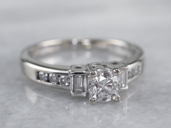 Diamond White Gold Engagement Ring, Diamond Ring,… - image 2