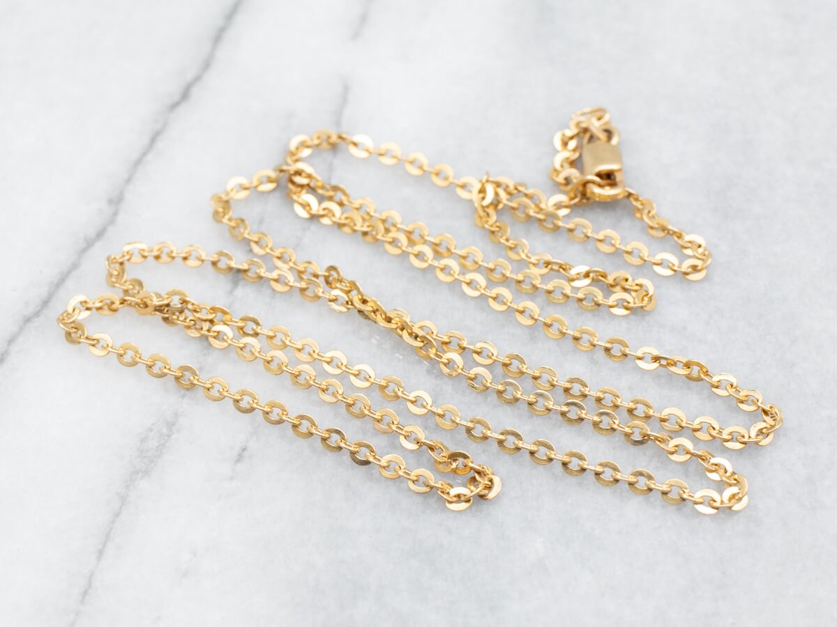 OCEANS 1月号』掲載商品 K18 Yellow Gold Superfine Chain Necklace | NEEDIS
