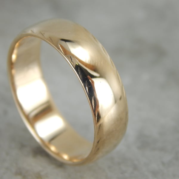 Etched and Polished Fancy Edge Gold Wedding Band EU4477-R