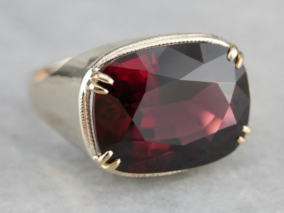 Rhodolite Garnet Statement Ring, Collector's Gems… - image 1