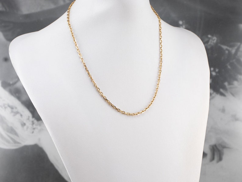 Heavy Gold Cable Chain Gold Necklace 14K Gold Chain Oval Etsy
