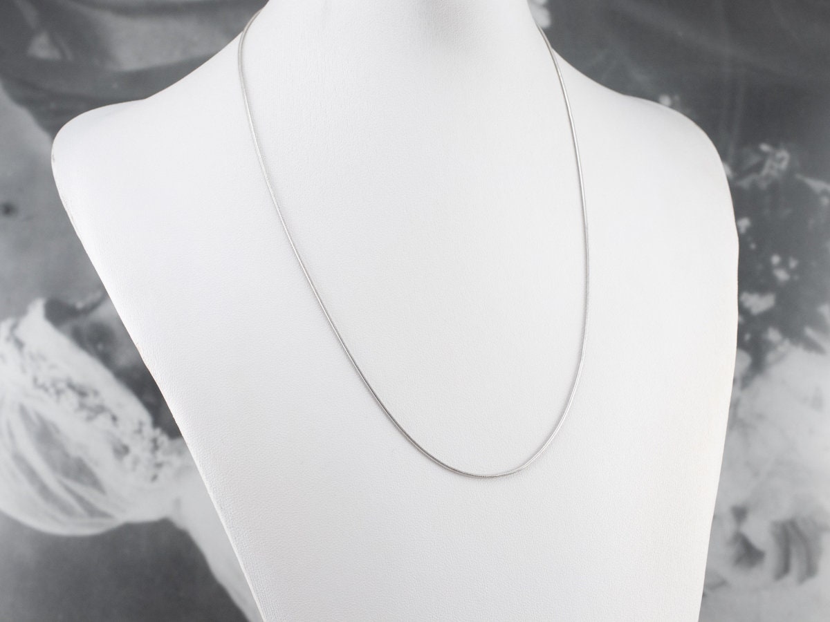 Platinum Snake Chain Platinum Necklace 