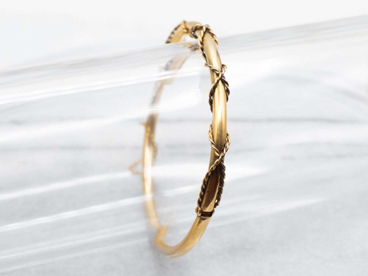Victorian Gold Bangle Bracelet, Twisted Bangle, Hinged Bangle, Antique Bracelet, Bridal Jewelry, Layering Bracelet, Gift for Her A28381 Victorian Gold Bangle Bracelet, Twisted Bangle, Hinged Bangle, Antique Bracelet, Bridal Jewelry, Layering Bracelet, Gift for Her A28381