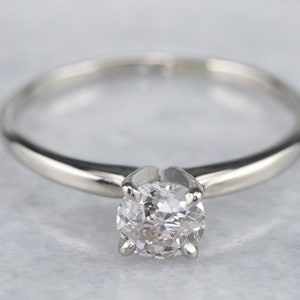 Diamant Ring, DiamantRing, Diamant Verlobungsring, AntikSchliff Diamant Ring, Klassischer Diamant Solitär A1983