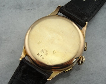 18K Rose Gold Dulux 1950's Rose Gold Wrist Watch ZYJFFY-N - Etsy