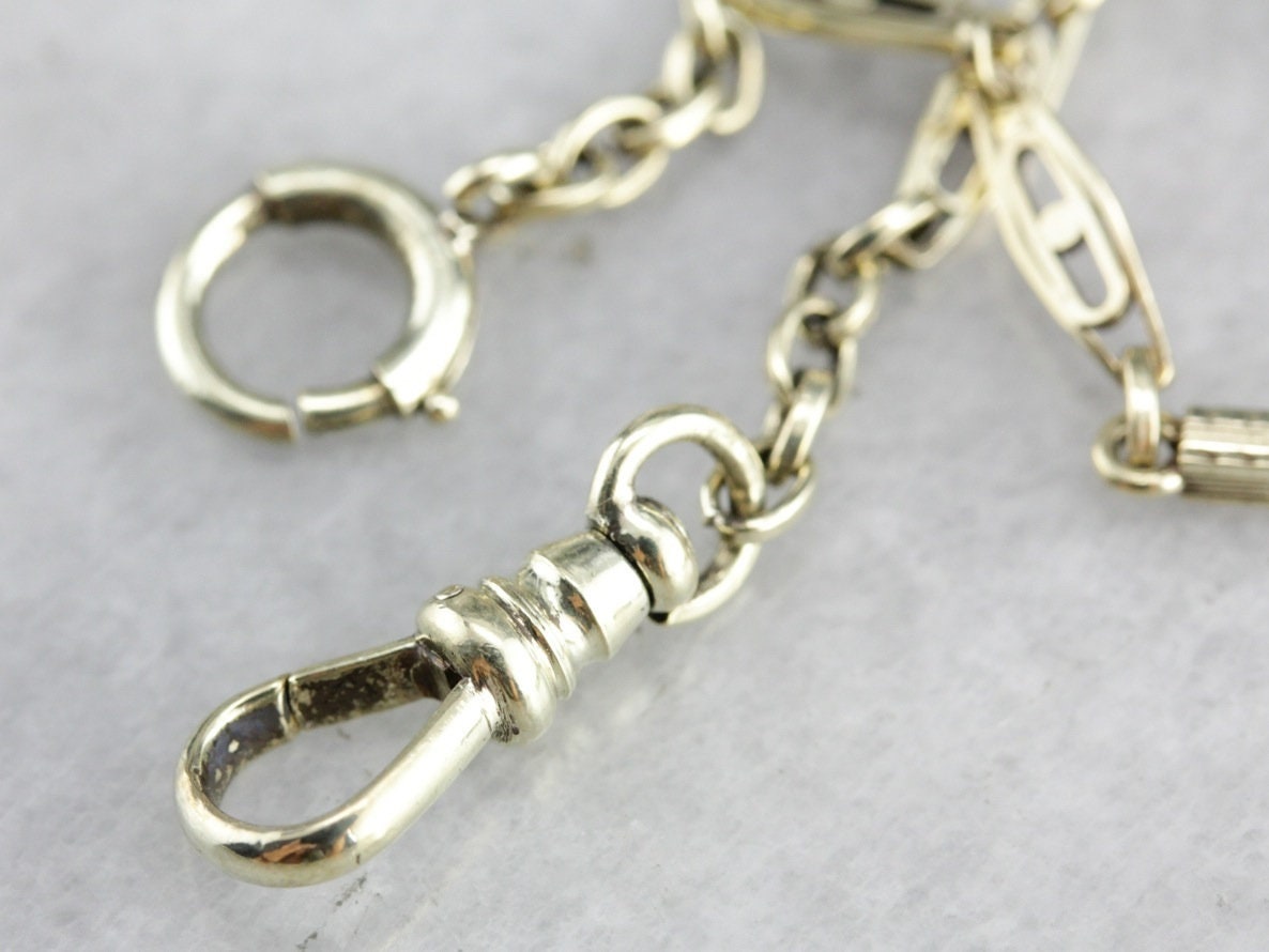 Vintage Pocket Watch Chain Retro Era Watch Chain Short Gold Etsy