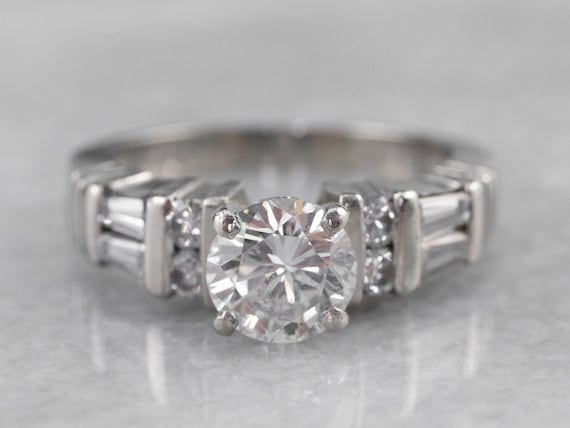 Round Brilliant Diamond Engagement Ring, Diamond … - image 1