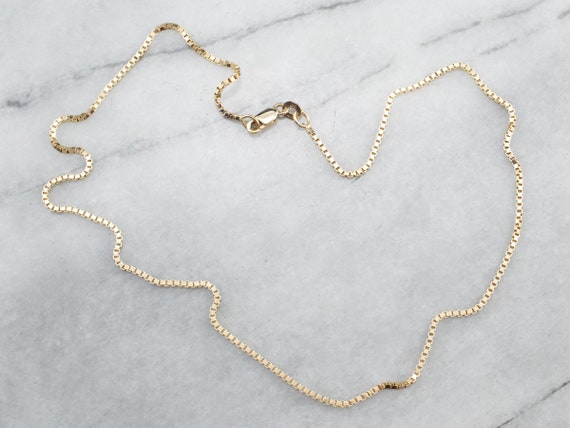 14kt Gelb Gold Box Kette 14kt Gelb Gold Box Kette