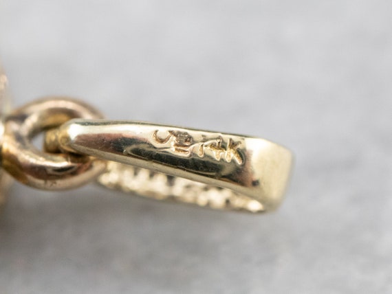 Victorian Revival Locket Pendant, Enamel Gold Loc… - image 6