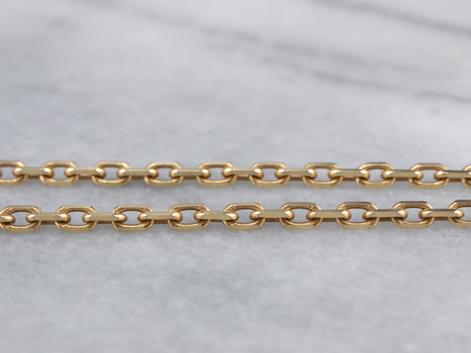 Heavy Gold Cable Chain Gold Necklace 14K Gold Chain Oval Etsy