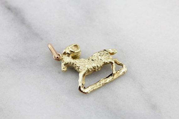 Aries, The Ram, Vintage Ram Layering Pendant or C… - image 2