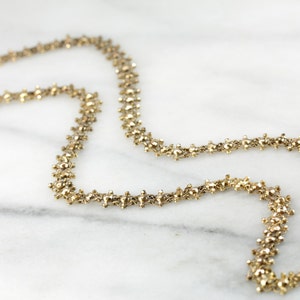 The Golden Lotus: Vintage Double Layer Chain Necklace with Decorative Clasp LDW7EH-D image 2