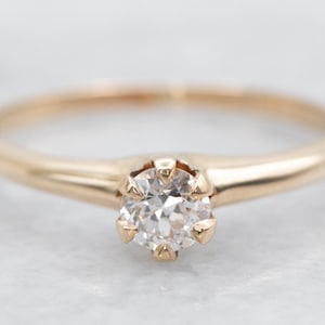 European Cut Diamond Solitaire Engagement Ring, European Cut Diamond, Diamond Ring, Diamond Engagement, Engagement Ring, Ring A42156