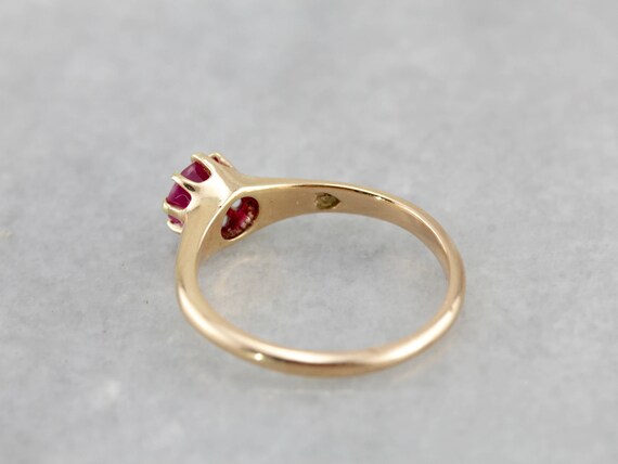 Sweet Victorian Rose Gold and Pink Sapphire Simpl… - image 5