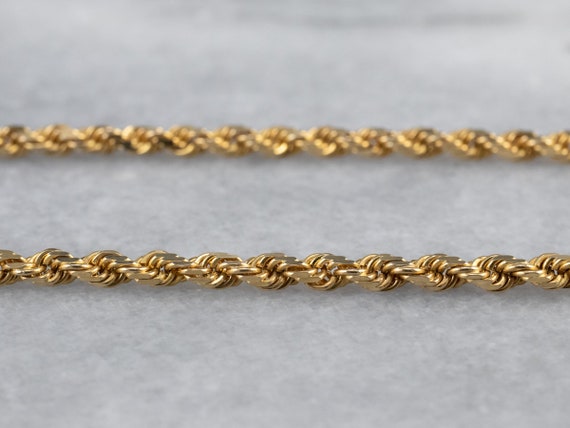 French Rope Chain, 14K Gold Chain, Gold Necklace,… - image 4