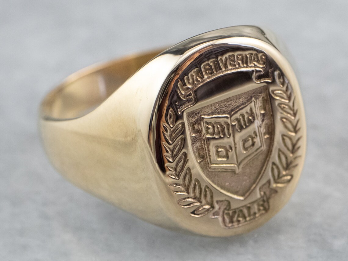 Vintage Yale College Ring Yale University Ring Yale Etsy