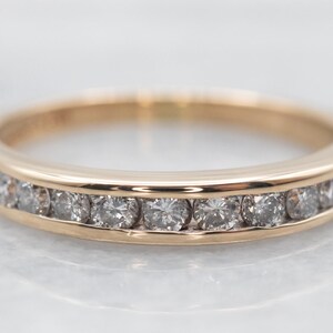 Yellow Gold Channel Set Diamond Wedding Band, Yellow Gold Diamond Wedding Band, Yellow Gold Wedding Band, Diamond Wedding Band, Band A32887