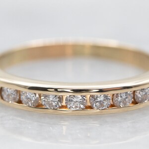 Yellow Gold Channel Set Diamond Wedding Band, Yellow Gold Diamond Wedding Band, Yellow Gold Wedding Band, Diamond Wedding Band, Band A32061