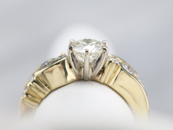 GIA Certified Diamond Ring, Vintage Diamond Engag… - image 7