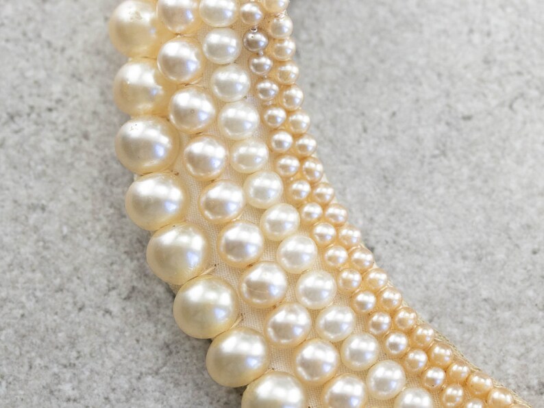 Vintage Faux Pearl Collar Necklace Retro Costume Jewelry Etsy