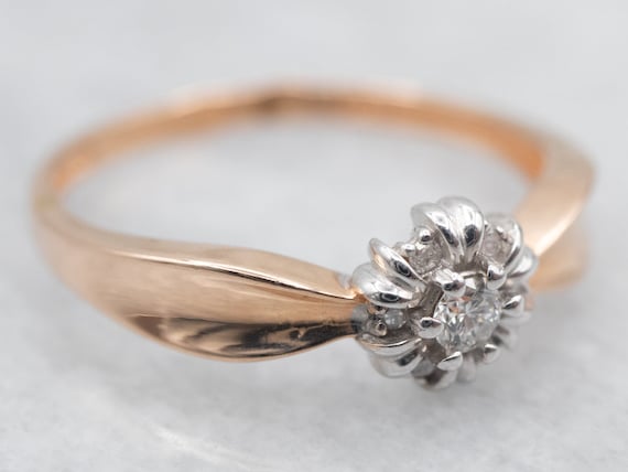 Two tone 2024 halo ring