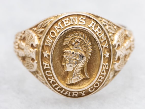 Vintage Gold Women's Army Auxiliary Corps Ring, Women's