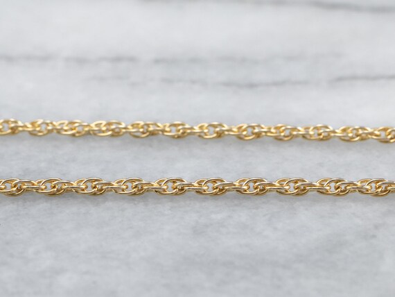 14K Gold Rope Chain, Layering Chain, Pendant Chai… - image 4