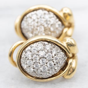 Diamond Cluster Stud Earrings, 18-Karat Gold Diamond Earrings, Diamond Earrings, Diamond Jewelry, Anniversary Gift, Gifts for Her A19092