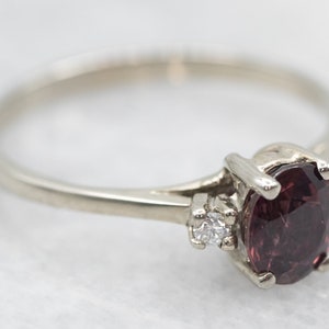 White Gold Pink Sapphire Engagement Ring with Diamond Accents, Pink Sapphire Engagement Ring, Engagement Ring, Pink Sapphire Ring A26325
