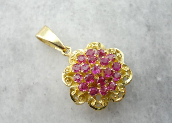 Atomic Rubies: Vintage HIgh Karat Gold and Ruby C… - image 1