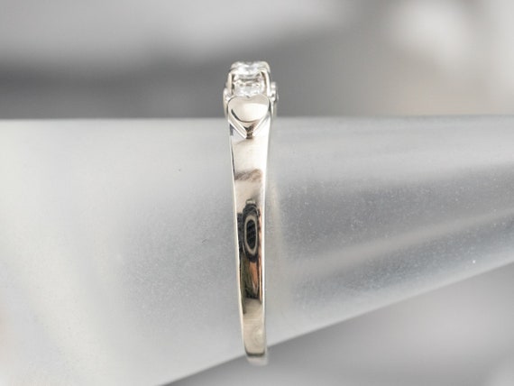 Three Stone Diamond Engagement Ring, Classic Thre… - image 9