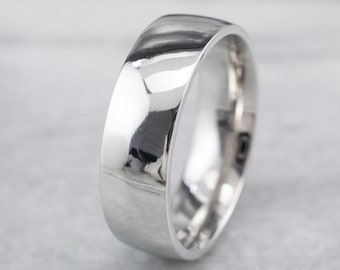 Heavy Platinum Wedding Band, Men's Wedding Ring, Plain Band, Stacking Ring, N9AYHNMH