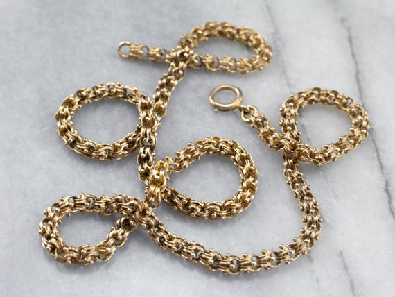 Antique Rose Gold Chain Victorian Rolo 