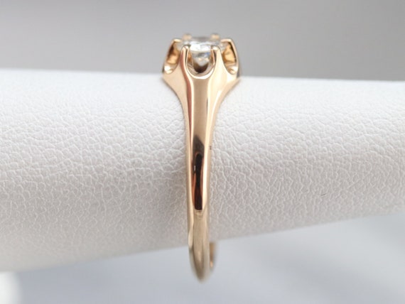 Buttercup Diamond Solitaire Ring, Rose Gold Diamo… - image 9