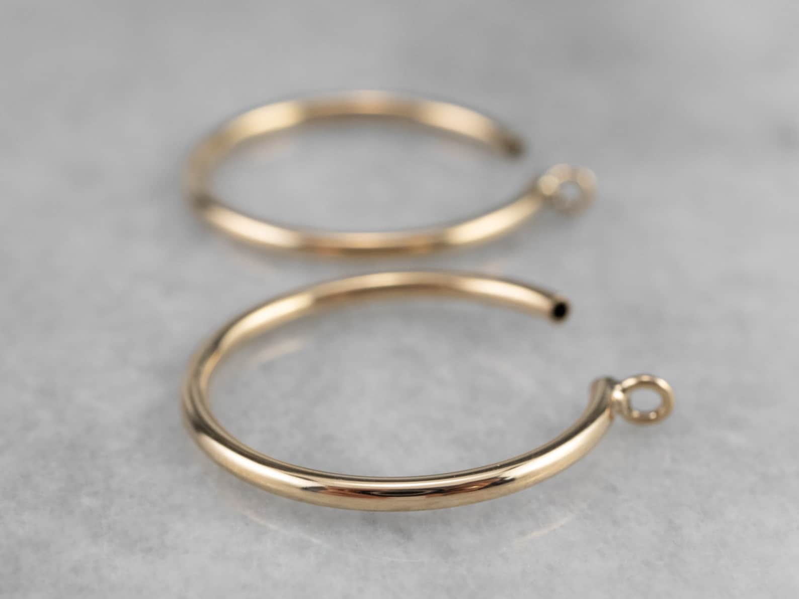 Gold Hoop Earring Jackets Hoop Jackets Stud Enhancers 10K Etsy