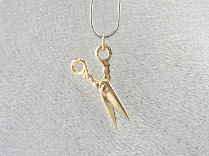 14K Yellow Gold Scissors Charm or Pendant 0R9MJUN Etsy