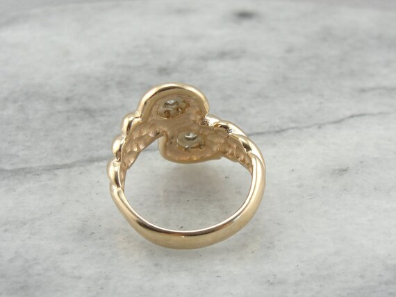 Twists and Turns: Diamond Cluster Bypass Ring  10… - image 3