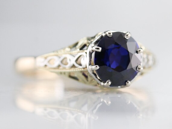 Vintage Sapphire Engagement Ring, Jaylen Sapphire