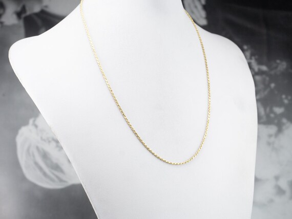 Yellow Gold Twist Chain, Rope Twist Chain, Pendan… - image 5