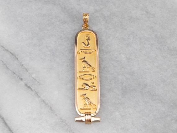 Egyptian Cartouche Name Pendant Charm | Rembrandt Charms