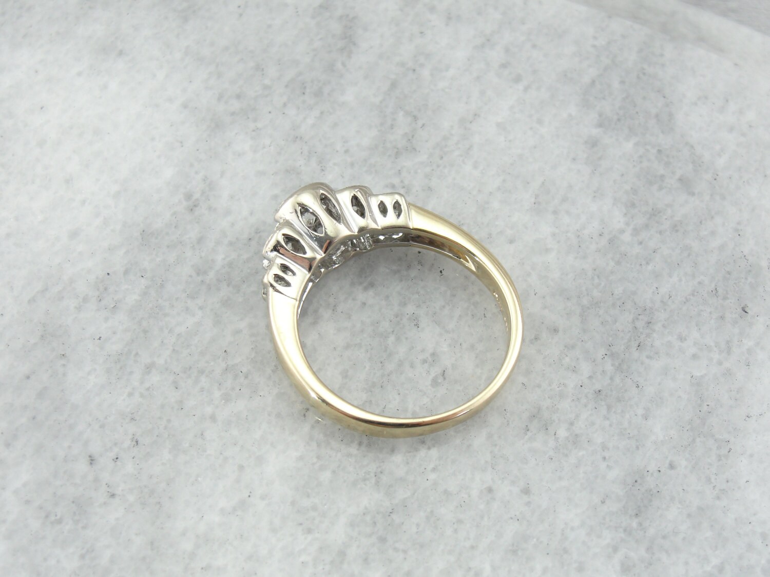 Stunning Contemporary Bezel Set Diamond Ring 1PJ4D7R Etsy