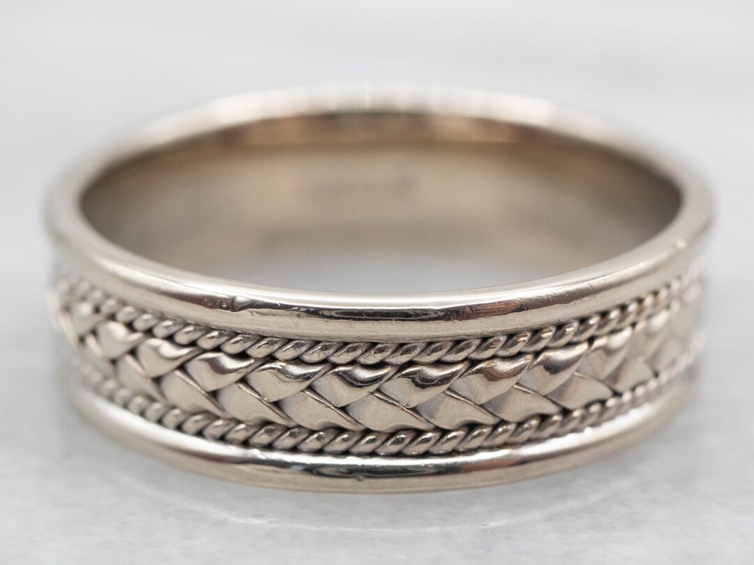 Frederick Goldman 14K White Gold Arizona Blue Ceramic Row Band 11-6243WCEAB6-G.00