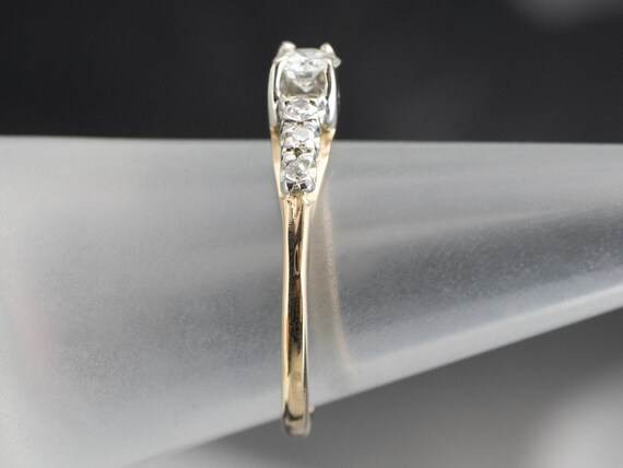 Old European Cut Diamond Ring, Vintage Diamond En… - image 9