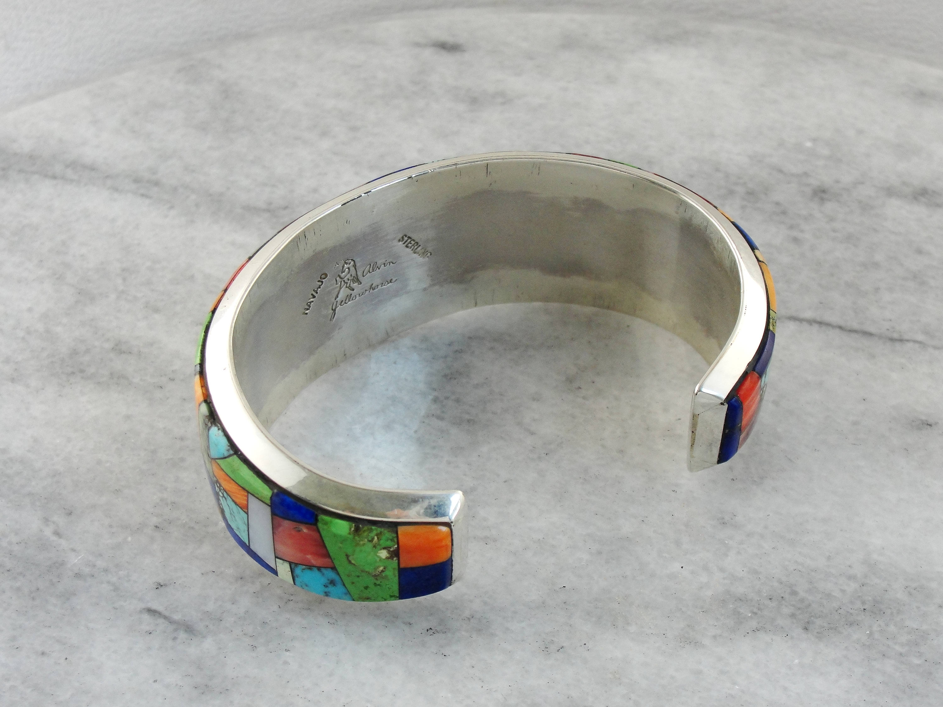 Stunning Alvin Yellowhorse Navajo Bracelet Collectible Native - Etsy