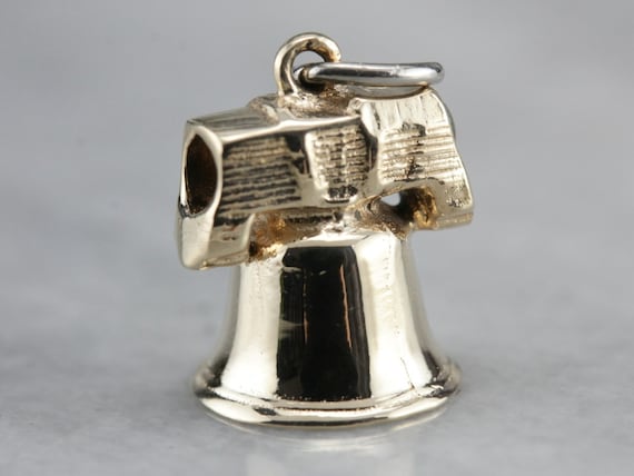 Vintage Liberty Bell Charm, Historical Charm, Unis