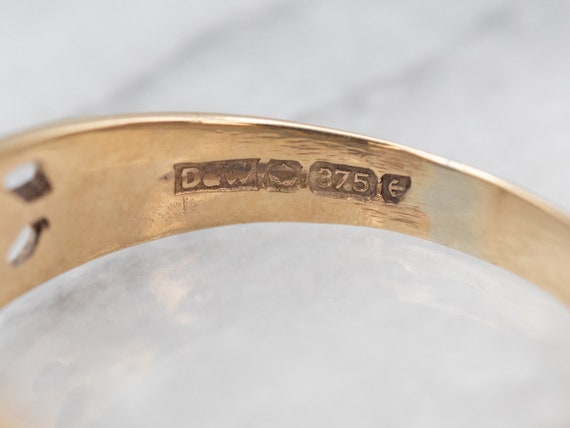 9ct Yellow Gold Ruby Flower Ring, Diamond Halo, S… - image 3