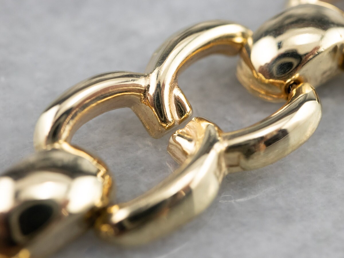 ヴィンテージ ゴールド リンク ブレスレット、レイヤード ヴィンテージ ゴールド リンク ブレスレット、レイヤード