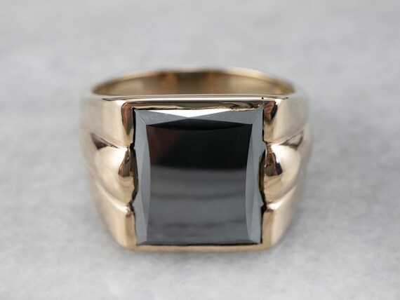 Hematite ring mens deals