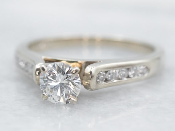 Round Brilliant Diamond Engagement Ring, Diamond … - image 1