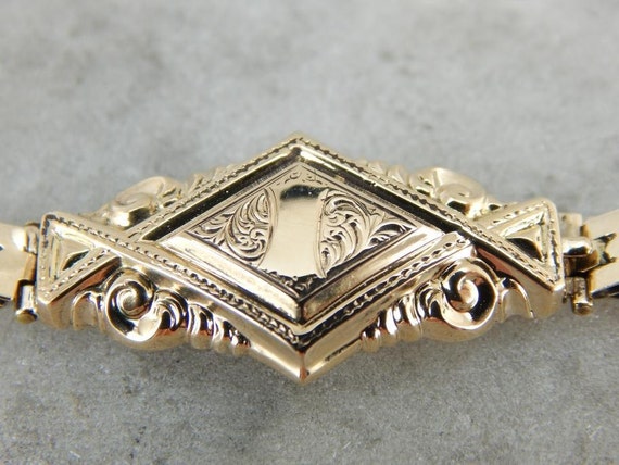 Antique Early 1900's Baby Bracelet To Engrave TVQ… - image 5